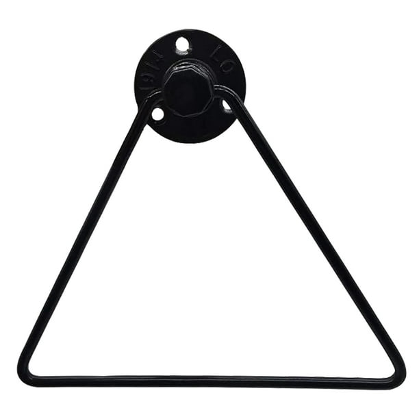Industrial Triangle Pipe Hand Towel Rack Wall Mounted Towel Holder Black US